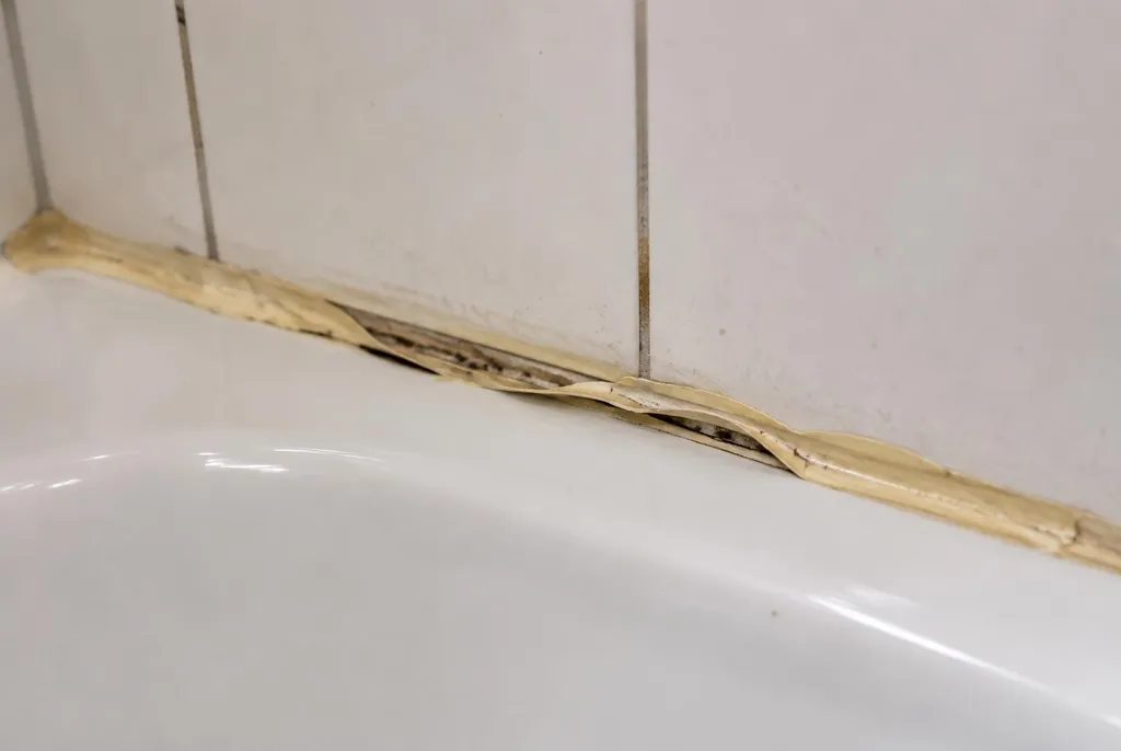 Kitbedrijf Lopik – loslatende kit naast het bad
